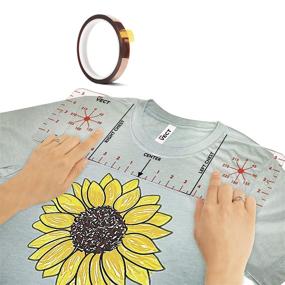 img 4 attached to 👕 VECT Tshirt Alignment Tool: Perfectly Align Vinyl with Acrylic Tshirt Ruler Guide