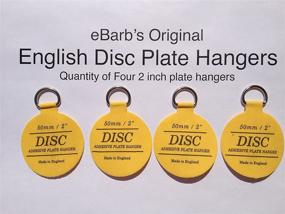 img 1 attached to 🍽️ eBarb's "The Original" English Plate Hanger Disc Set of Four 1.25 Inch Hangers - Practical and Stylish Hanging Solution