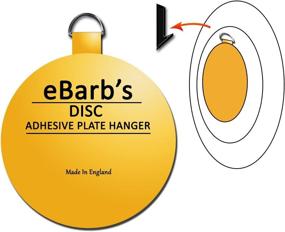 img 3 attached to 🍽️ eBarb's "The Original" English Plate Hanger Disc Set of Four 1.25 Inch Hangers - Practical and Stylish Hanging Solution