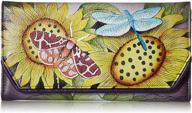 👜 anna anuschka leather checkbook wallets & handbags at paradise- for women logo