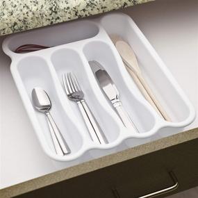 img 4 attached to Sterilite 15748006 Compartment Cutlery 6 Pack