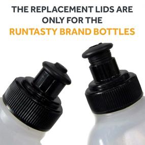 img 3 attached to 🔁 Set of 2 Push-Pull Replacement Lids for The Runtasty 10 &amp; 12 oz Bottles, Ideal for the 3-Way Pocket Hydration Running Belt with Touchscreen Cover &amp; 2-in-1 Running Fun Handheld &amp; Add-on!