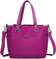 👜 versatile handbags: stylish shoulder satchel with fabric handles for women, including wallets logo