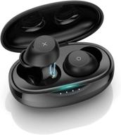 🎧 wireless earbuds with bluetooth, microphone, hifi sound | 30h playtime & charging case | volume control, clear call | ipx7 waterproof | ear buds for iphone & android logo