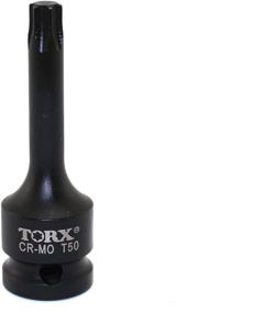 img 3 attached to TEMO T50 3-Inch Long Torx Star 6 Point Black Impact Bit Socket Auto Repair Tool: Quality 1/2 Inch Square Drive