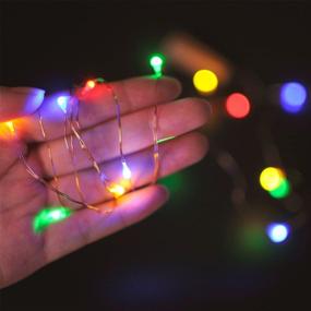 img 2 attached to 🍾 6-Pack LED Cork Light Wine Bottle Starry Fairy Lights String Lights Battery Operated Bedroom, Parties, Wedding Decor - 15 Micro LED DIY String Light (75cm/2.5ft) in Multi-Color