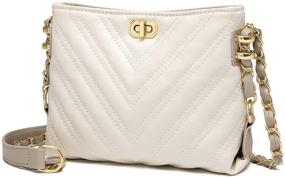 img 4 attached to Stylish Small Crossbody Bags: Fashionable Leather Lightweight Handbags for Women - Shoulder Bag Purses