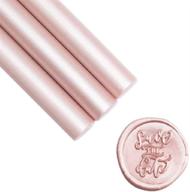 🎁 uniqooo flexible glue gun sealing wax sticks - metallic champagne rose, ideal for weddings, invitations, cards, envelopes, snail mail, wine packaging, gift ideas, pack of 8 logo