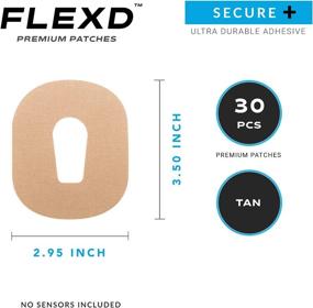 img 3 attached to Flexd - G6 Adhesive Patches (30 Pcs) – Tan – Durable & Waterproof Overpatches for G6 Sensors