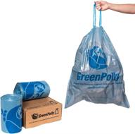 🗑️ ecopouch kitchen trash bag - drawstring, gallon capacity logo