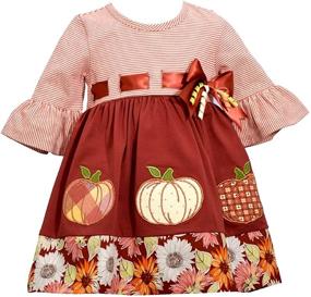 img 1 attached to 🦃 Stylish Bonnie Jean Buffalo Girls' Clothing for Thanksgiving Dress-Up