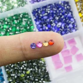 img 1 attached to 💎 Summer-Ray Assorted Color Rhinestones in Storage Box – 3mm Size (Color Collection #2)