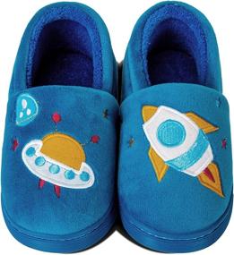 img 4 attached to 🦄 IceUnicorn Toddler Slippers: Adorable Cartoon Unicorn Boys' Shoes for Comfy Playtime!