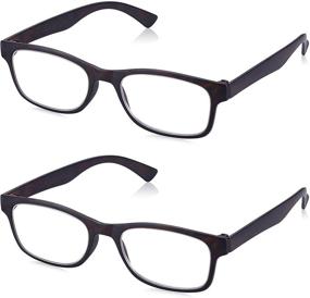 img 2 attached to 👓 Read Optics Reading Glasses: Ready to Wear Non Prescription Eye Glasses, 2 Pack - Magnification + 1 to 3.5