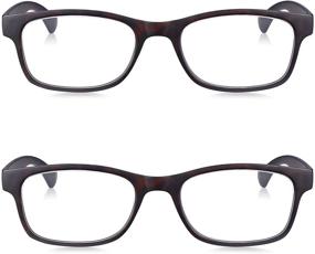 img 3 attached to 👓 Read Optics Reading Glasses: Ready to Wear Non Prescription Eye Glasses, 2 Pack - Magnification + 1 to 3.5