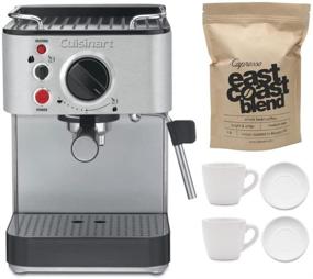 img 4 attached to ☕️ Кофеварка Cuisinart EM-100 в комплекте с 2 чашками, 2 блюдцами и 1 фунтом кофе в зернах (4 предмета)