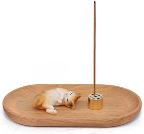 img 4 attached to 🐱 Cute Cat Incense Burner Holder - Wooden Incense Stick Holder - Decorative Incense Burner - Incense Sticks Holder