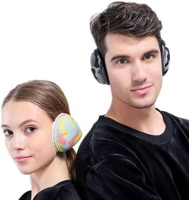 img 1 attached to 🧥 Brave Tour Unisex Compact Camouflage Earmuffs - Winter Warm Ear Protection, Lined in Camou-Grey