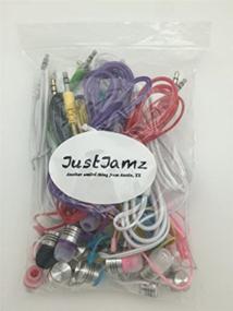 img 2 attached to 🎧 JustJamz 2.0 Colorful Jelly Matte In-Ear Earbud Headphones - 30 Pack, 3.5mm Stereo, Multi-Color Bulk Earbuds for School Classroom Library