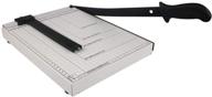 📐 white paper cutter & trimmer for safe a4 a5 paper, photos, and label cutting with enhanced security safeguard logo