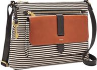 👜 fossil jacquard women's crossbody handbag - trendy handbags & wallets for women logo