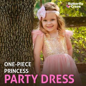 img 3 attached to 🦋 Ballerina Party Princess Dress: Butterfly Craze Birthday Dress for Little Girls