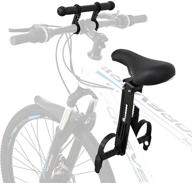 🚲 детское велокресло с передним креплением на рулевой, отстегивающиеся педали для детей от 2 до 5 лет - совместимо со всеми взрослыми горными велосипедами логотип