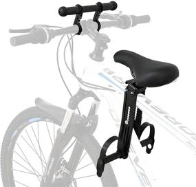 img 4 attached to 🚲 Детское велокресло с передним креплением на рулевой, отстегивающиеся педали для детей от 2 до 5 лет - Совместимо со всеми взрослыми горными велосипедами