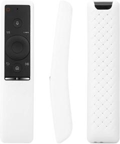 img 3 attached to 📺 Rukoy Protective Case Cover Holder for Samsung Smart TV Remote - BN59 Series: Kids-Friendly, Anti-Slip, Shockproof, White