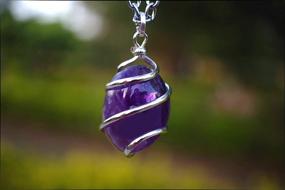 img 2 attached to 💜 Natural Amethyst Crystal Healing Necklace: Unlock Crown Chakra, Boost Spiritual Awareness, Foster Selflessness