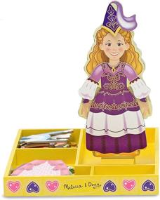 img 4 attached to Melissa & Doug Princess Magnetic Dress Up Dolls and Accessories