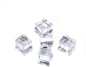 img 3 attached to 🧊 Anyumocz 50 Pcs 20mm Clear Fake Ice Acrylic Decorative Ice Cubes: Perfect for Home Decoration, Wedding Centerpieces, and Photography Props