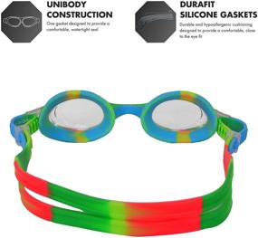 img 2 attached to 🔍 TYR Youth Tie Dye Swimple Goggles, Green/Orange, 7.5 x 2.5 x 2 Inches – Enhance Visibility & Style