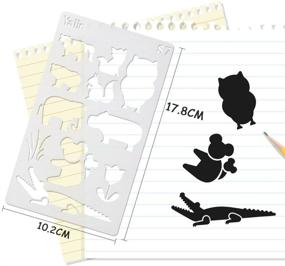 img 3 attached to 26 Packs Stencils for Journal and Diary DIY Drawing: Greeting Card Templates Included