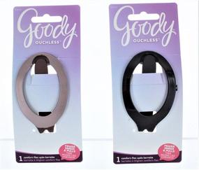 img 3 attached to Goody Ouchless Updo Hair Barrette 💆 (Pack of 3): Say Goodbye to Hair Pain!