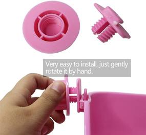 img 1 attached to 🐇 kathson Small Animal Litter Cage Potty Trainer Corner for Rabbit, Bunny, Chinchilla, Ferret, Guinea Pig, Hamster(Pink)