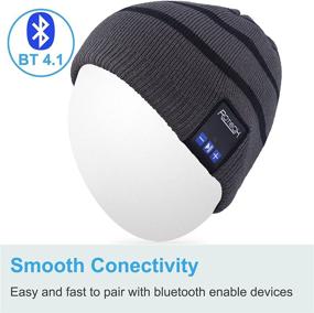 img 1 attached to 🎁 Outdoor Sports Xmas Gifts: Rotibox Bluetooth Beanie Hat with Wireless Headphone