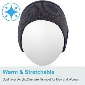 img 2 attached to 🎁 Outdoor Sports Xmas Gifts: Rotibox Bluetooth Beanie Hat with Wireless Headphone