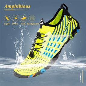 img 3 attached to 🏊 Quick-Dry Aqua Socks for Men and Women - Beach Swim Shoes, Water Shoes for Surf, Yoga, Water Aerobics, Pool