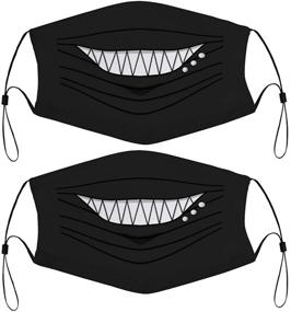 img 4 attached to 🧢 Reusable Bandana Filters for Boys' Accessories: Cartoon 6, 89X5, 12-Inch