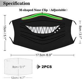 img 3 attached to 🧢 Reusable Bandana Filters for Boys' Accessories: Cartoon 6, 89X5, 12-Inch