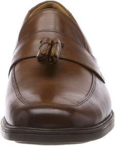 img 3 attached to Стильный комфорт: мужская обувь CLARKS Tilden Stride Loafer из кожи - идеальные слипоны для лоферов