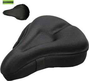 img 4 attached to 🚲 ANBOVES Gel Bike Seat Cover - Soft Silicone Bicycle Saddle Pad for Women and Men, Most Comfortable Exercise Bike Seat Cushion with Water and Dust Cover - Fits Exercise, Mountain, Road, Spin, Indoor, and Outdoor Bikes