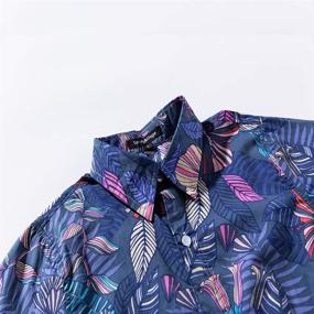 img 1 attached to 🌺 Spring Gege Sleeve Hawaiian Cartoon Boys' Clothing: Trendy Tops, Tees & Shirts