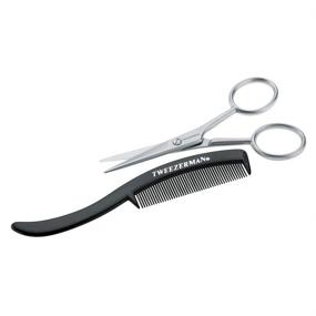 img 2 attached to ✂️ Tweezerman G.E.A.R. Moustache Scissors & Comb – Model 72031-MG