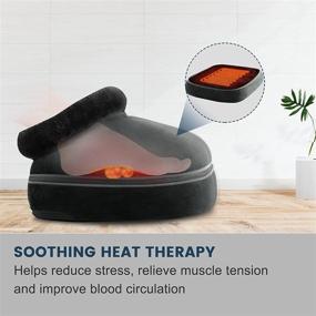 img 1 attached to 👣 Aront Shiatsu Foot Massager with Heat - 2-in-1 Shiatsu Foot and Back Massager for Home and Office - Kneading Feet Massager Machine for Back, Legs, and Feet - Warming Foot and Back Massagers