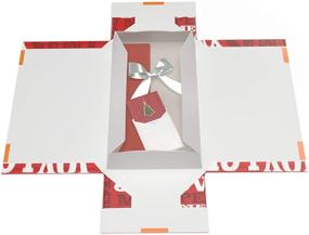 img 2 attached to 🎁 Cloaked Box - Easy Gift Wrapping Kit Multi-Pack: 3 x Merry Xmas Medium Boxes (14 x 10 x 3 inches) – Convenient Holiday Wrapping Solution