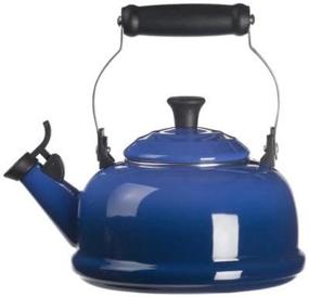 img 2 attached to 🔔 Чайник Le Creuset эмалированный на стали в цвете кобальта - 1-4/5 кварт, потрясающий дизайн и превосходная функциональность