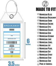 img 1 attached to 🛳️ NCL Cruise Luggage Tag Holders