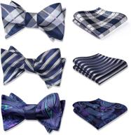 👔 hisdern classic self-tie pocket men's accessories - enhanced for better seo logo